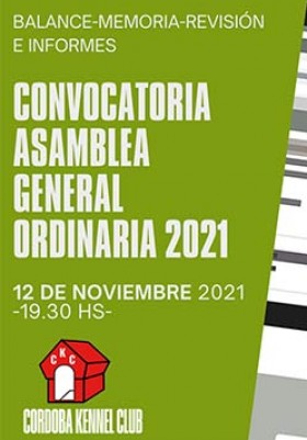 Asamblea General Ordinaria. 12/11/2021...
